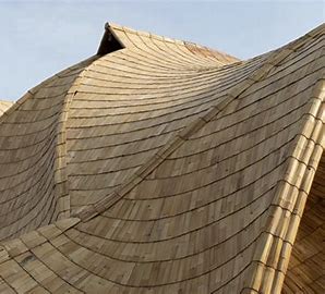 Flattened Bamboo Roofing